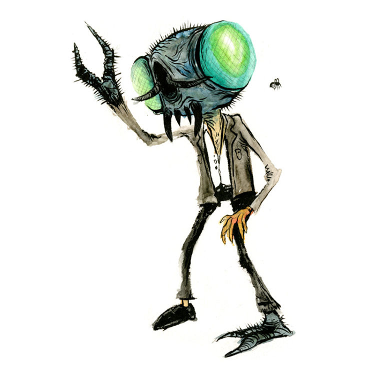 CLASSIC FLY by Alex Pardee