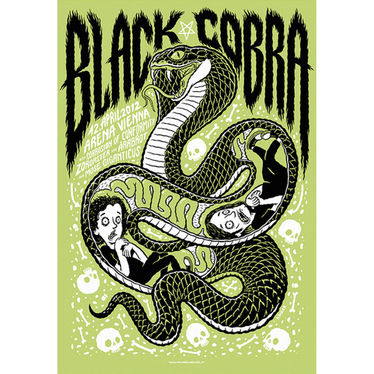 Gigposter Black Cobra (green)