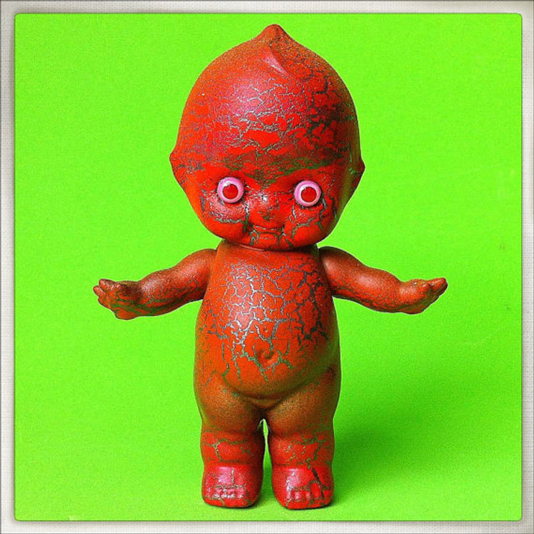 Poopies - orangeish copper crackle by Honkeylips (Kevin Herdeman)