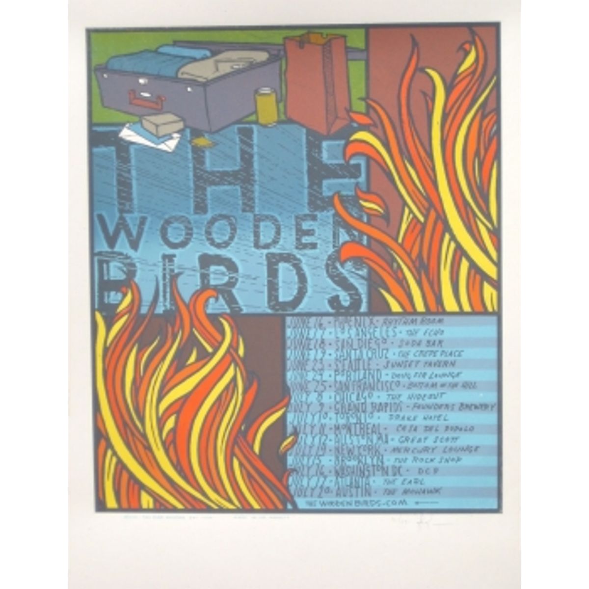 The wooden birds