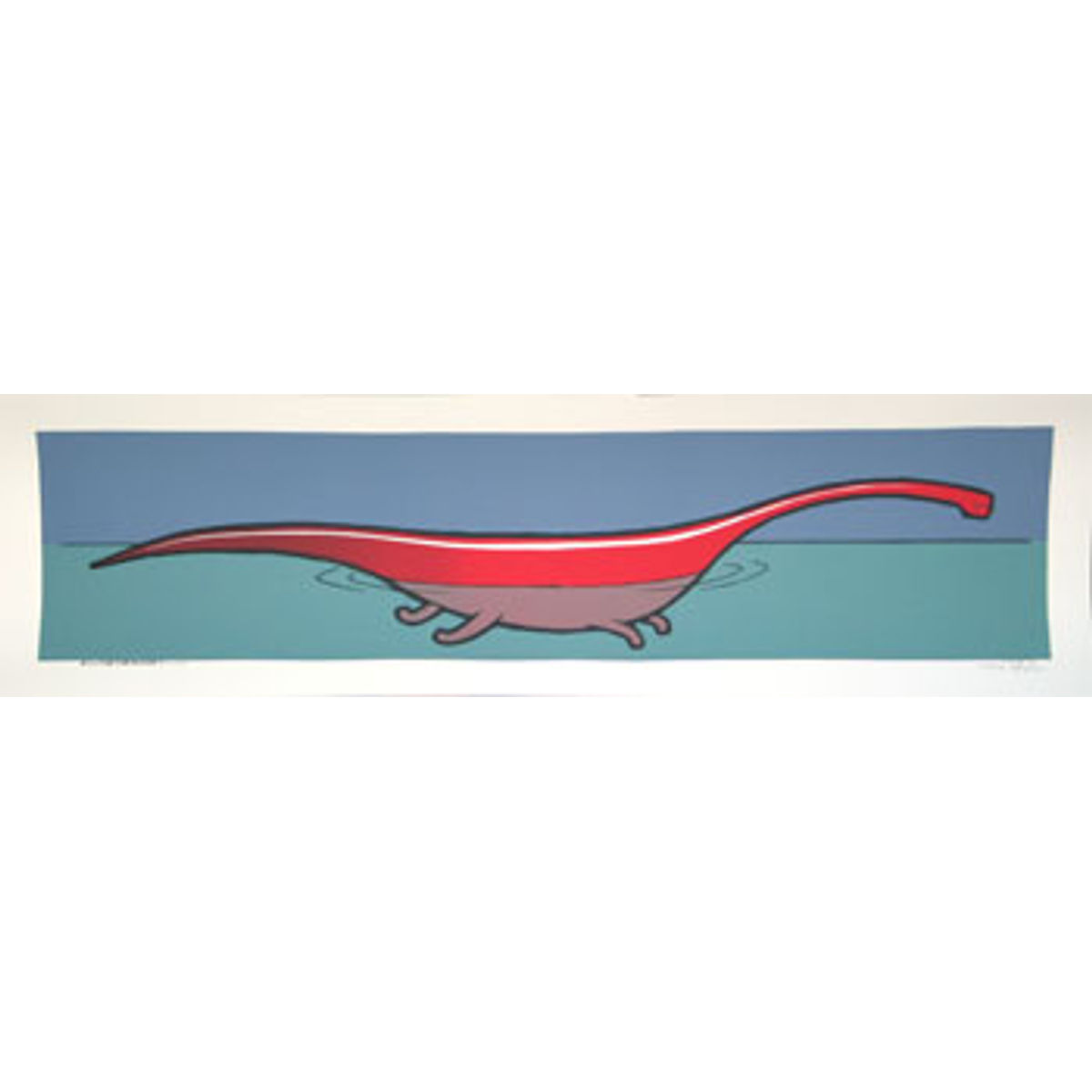 swimming diplodocus