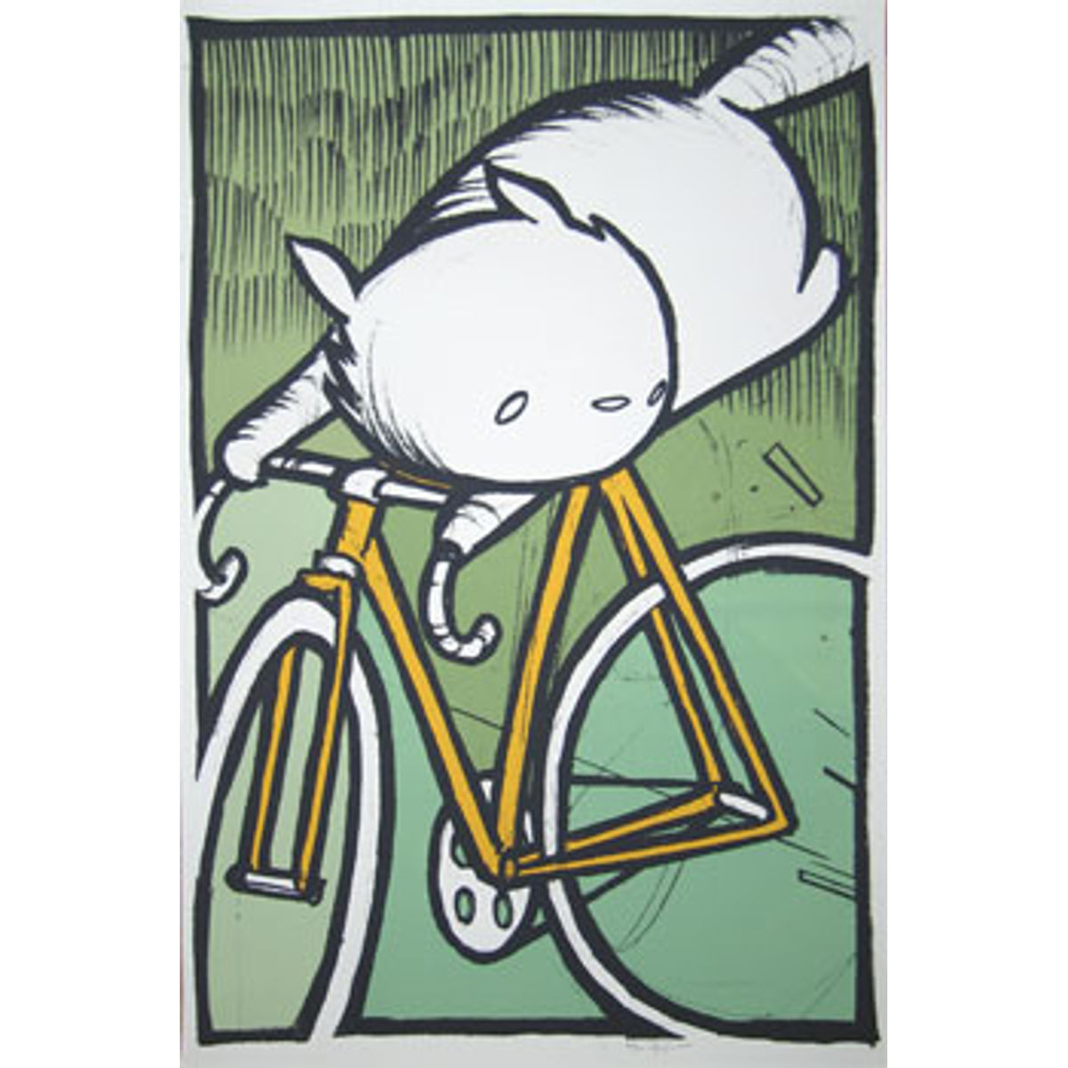 cat on bike