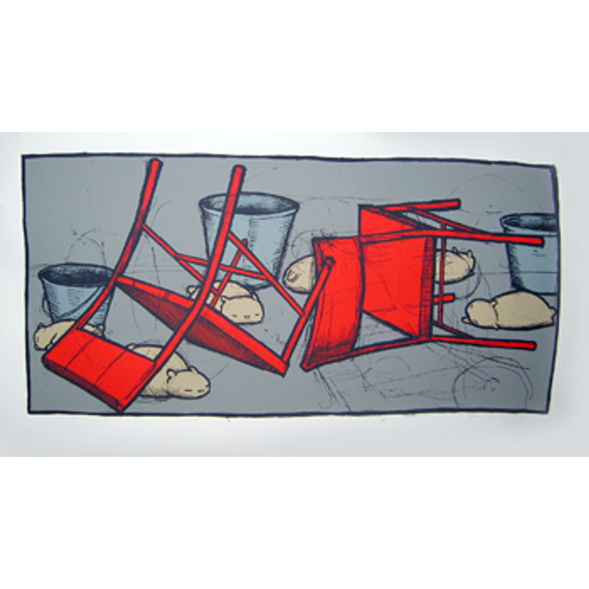 chairs, buckets & cats