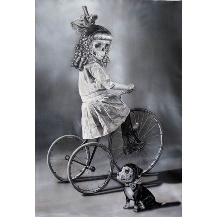 Girl On Bike by Zoé Byland