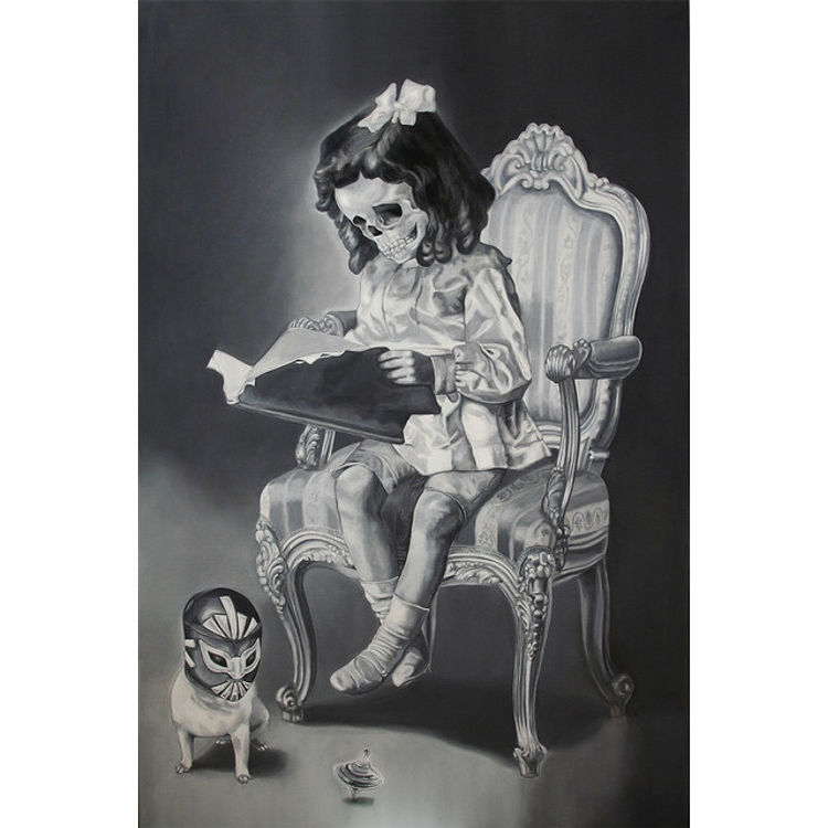 Girl On Chair by Zoé Byland