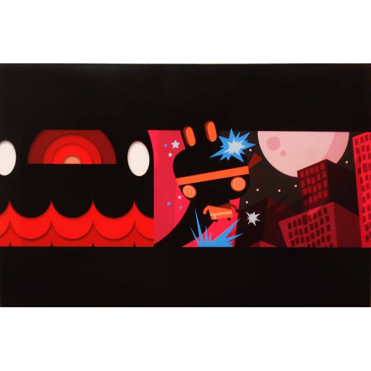 fighting for you. giant monster battle. by Squidnik