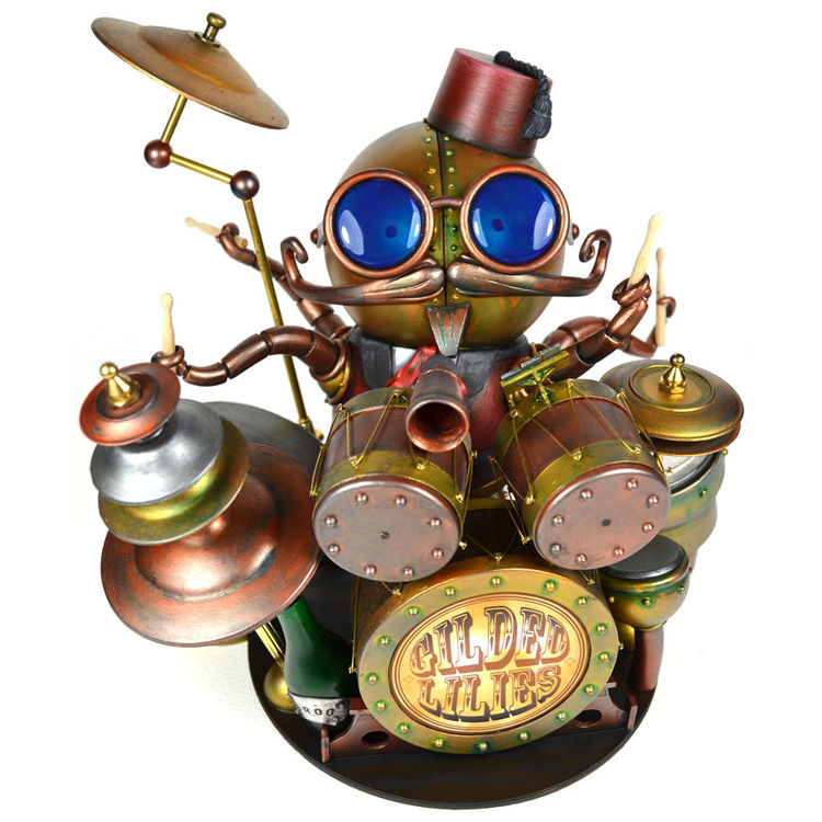 Gilded Lilies Drummer by Doktor A
