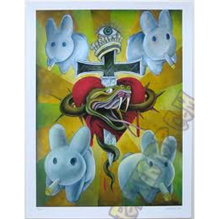 Crown of Bunnies Artist Proof by Frank Kozik
