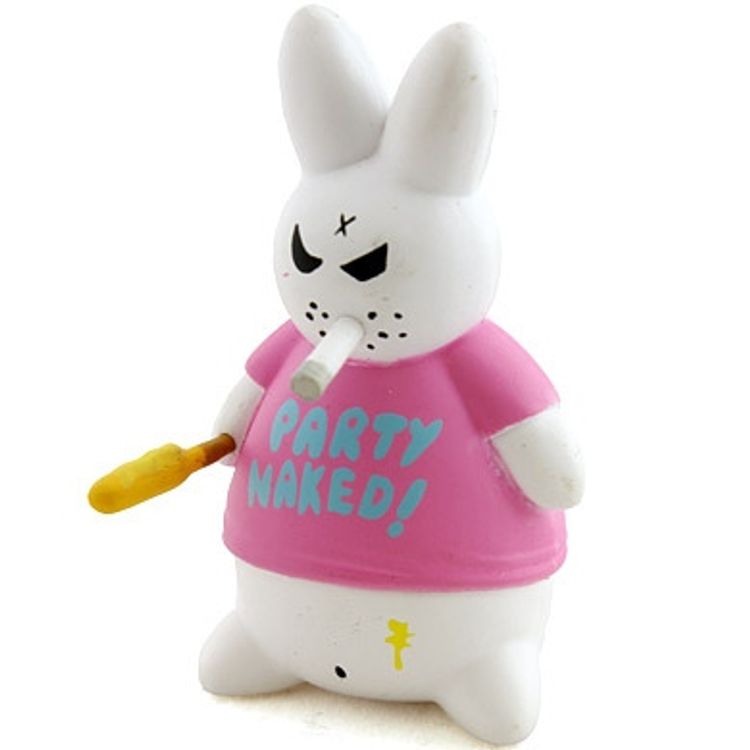 Party Naked Bunny by Frank Kozik