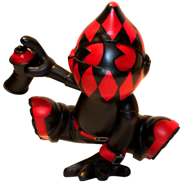 Black and Red Free Runner Kid by Tony Gil