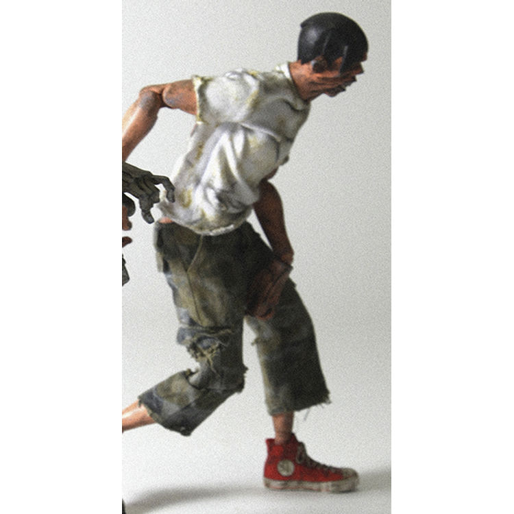 ZOMB (Orange Skin, White Shirt) by Ashley Wood