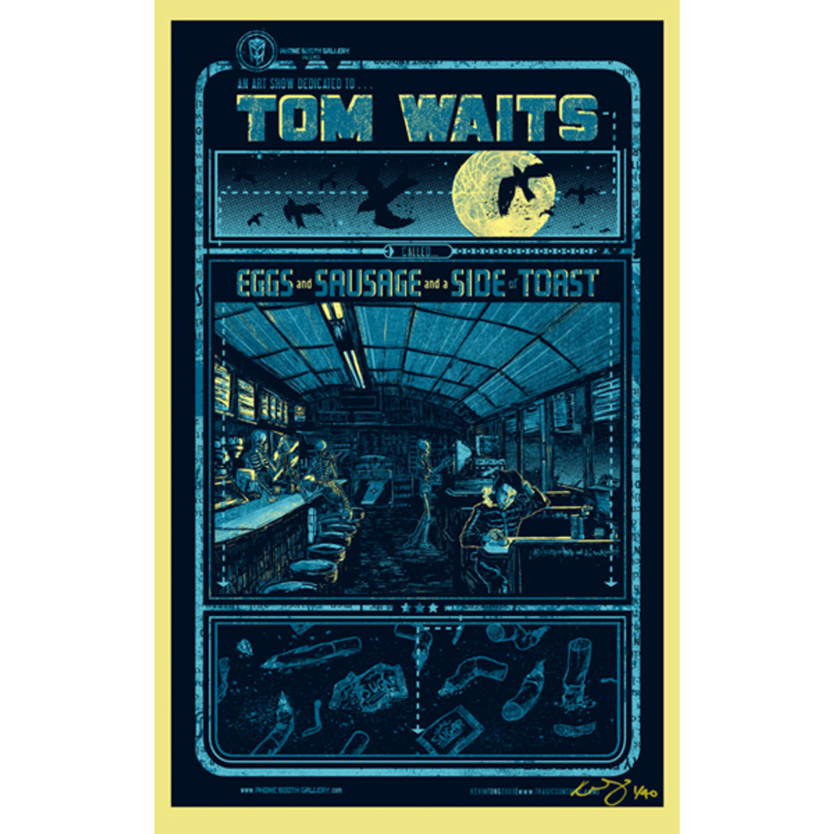 Nighthawks, Coffee and Cigarettes (Blue)