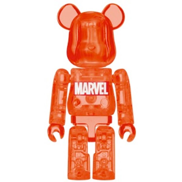 Clear Red Marvel Logo Be@rbrick by Medicom
