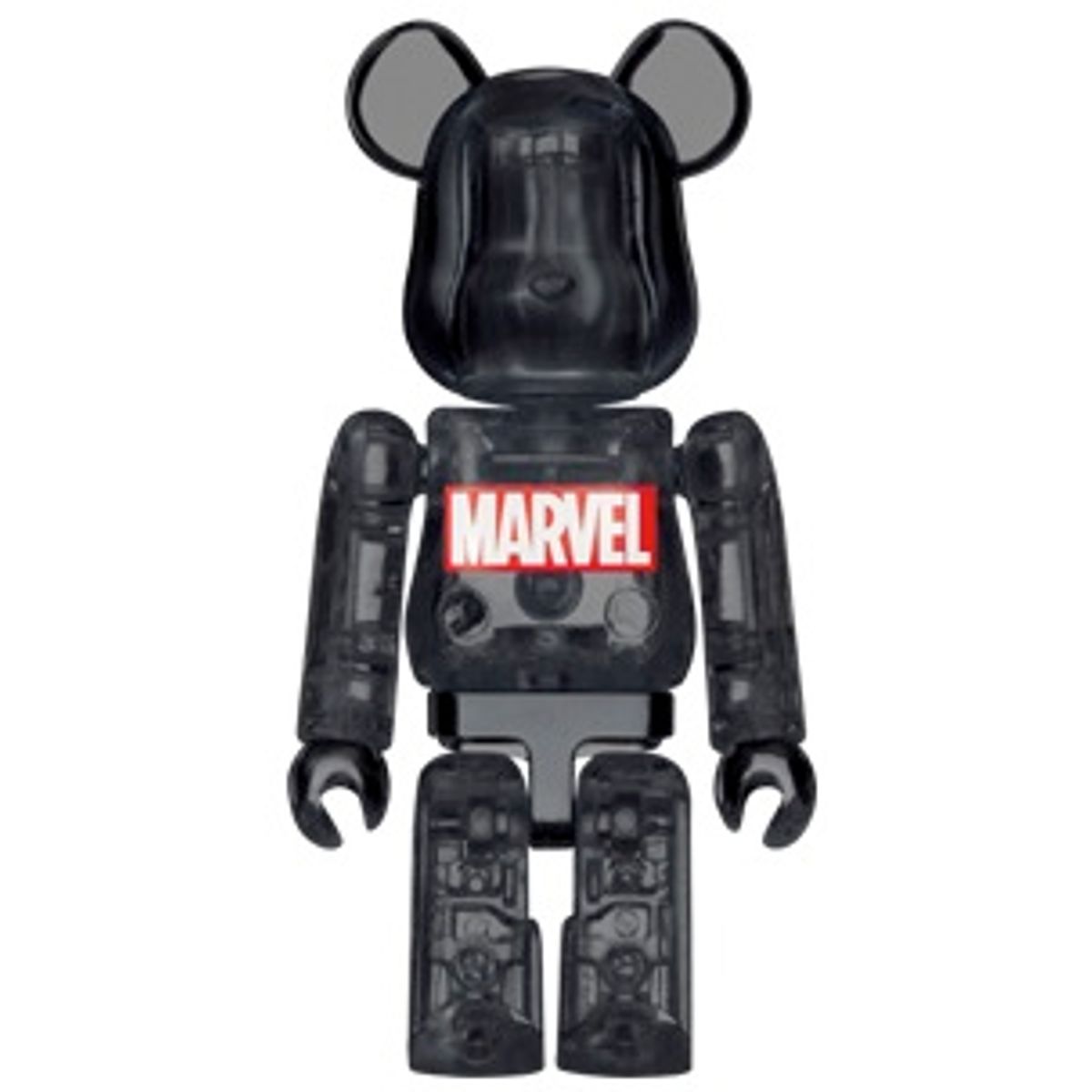Clear Black Marvel Logo Be@rbrick