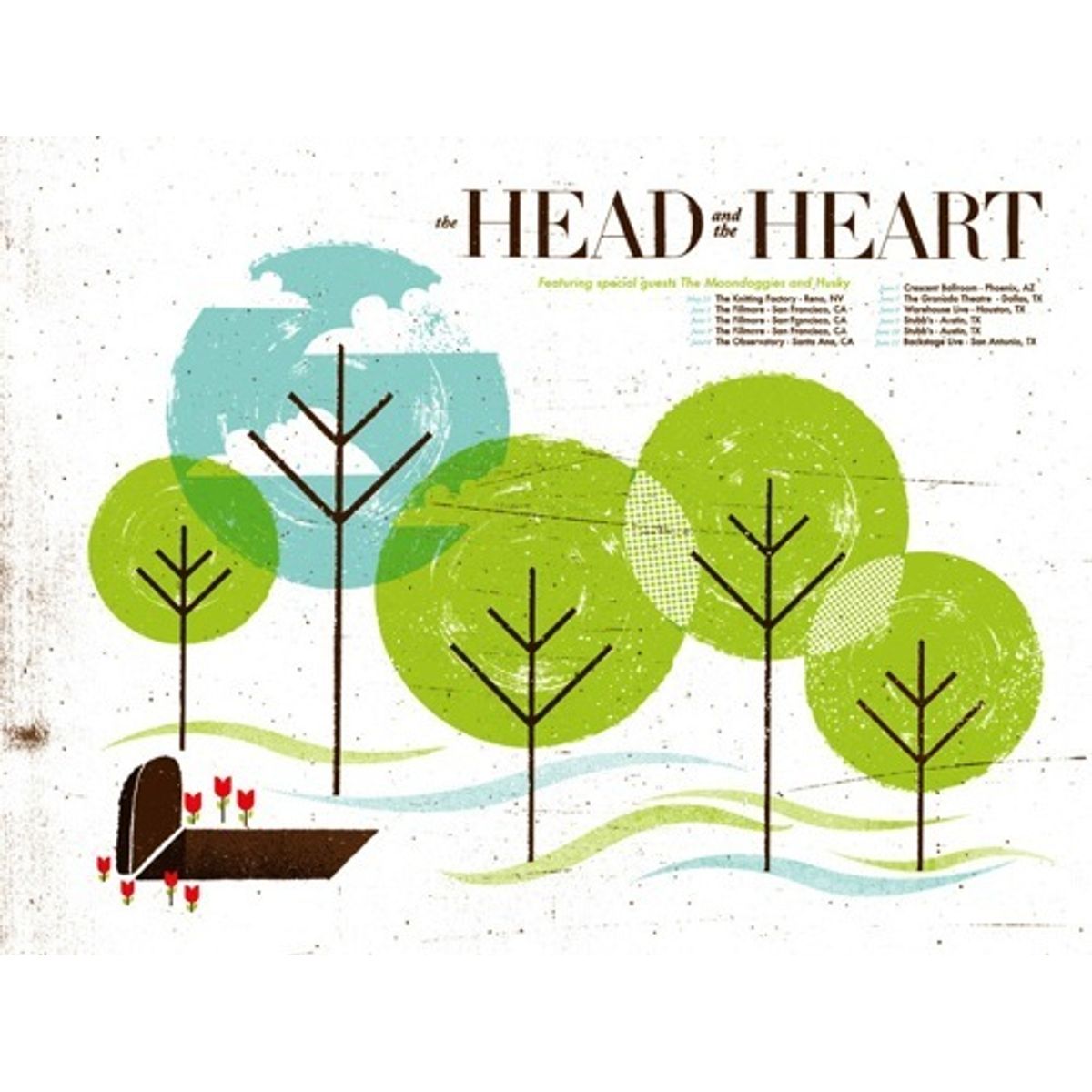 The Head and The Heart - Tour Poster