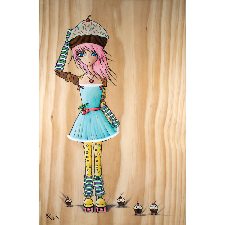 Cupcake Derby - Print by Jen Kiddo