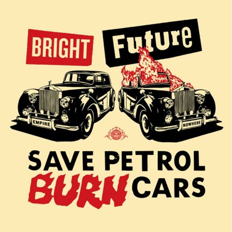 Bright Future - Red & Black (Large) by Jamie Reid