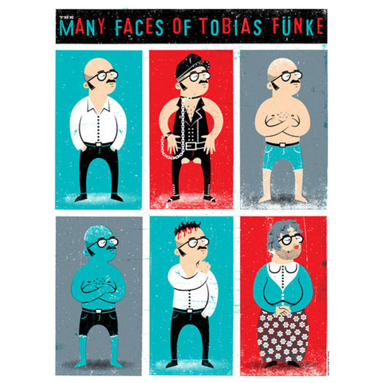 The Many Faces Of Tobias Funke by Doe Eyed Design