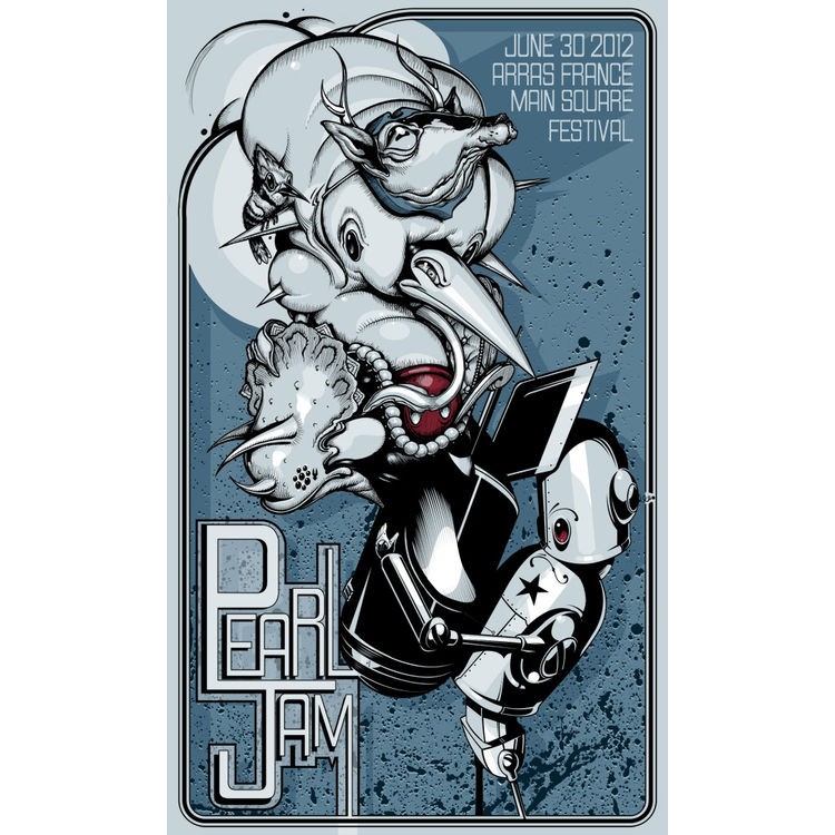 Pearl Jam - Arras, France 2012 by Craola (Greg Simkins)