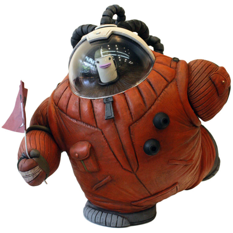Cosmonaut Monkey Explores New World by Dave Pressler