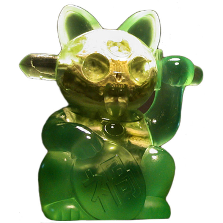 Infected Misfortune Cat - Green by Scott Wilkowski