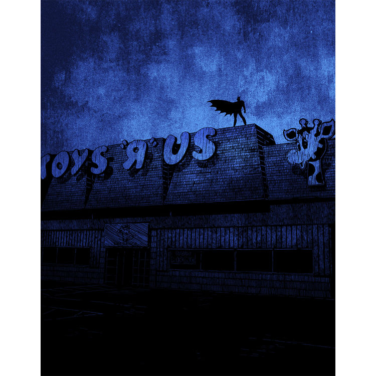 Batman on Toys 'R' Us by Olly Moss
