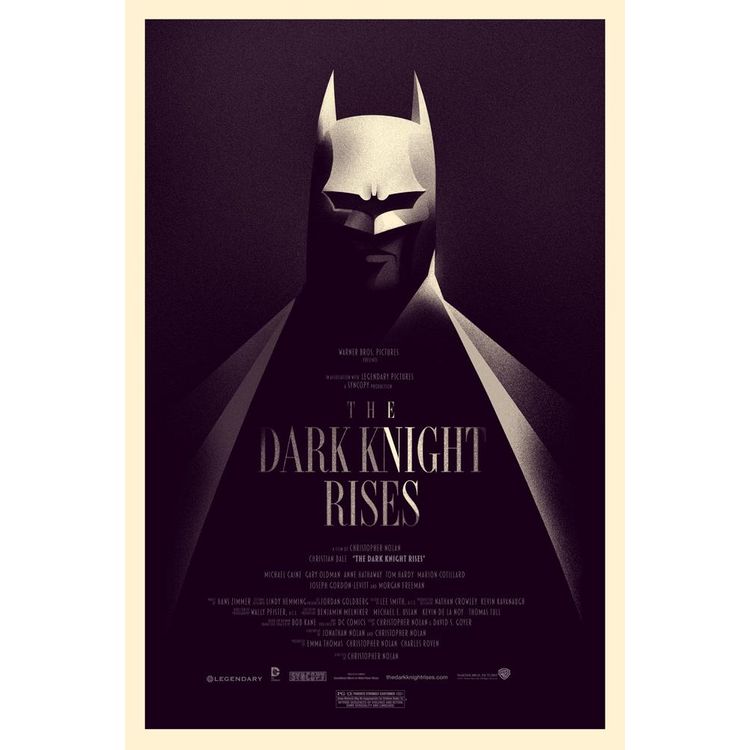 The Dark Knight Rises - Cream Variant by Olly Moss
