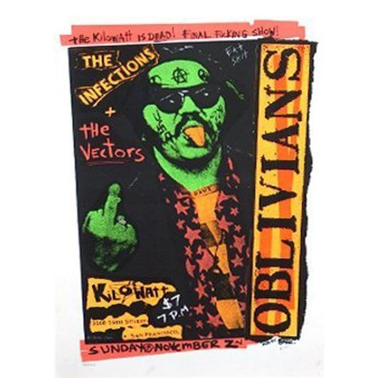 The Oblivians at the Kilowatt’s final night by Frank Kozik