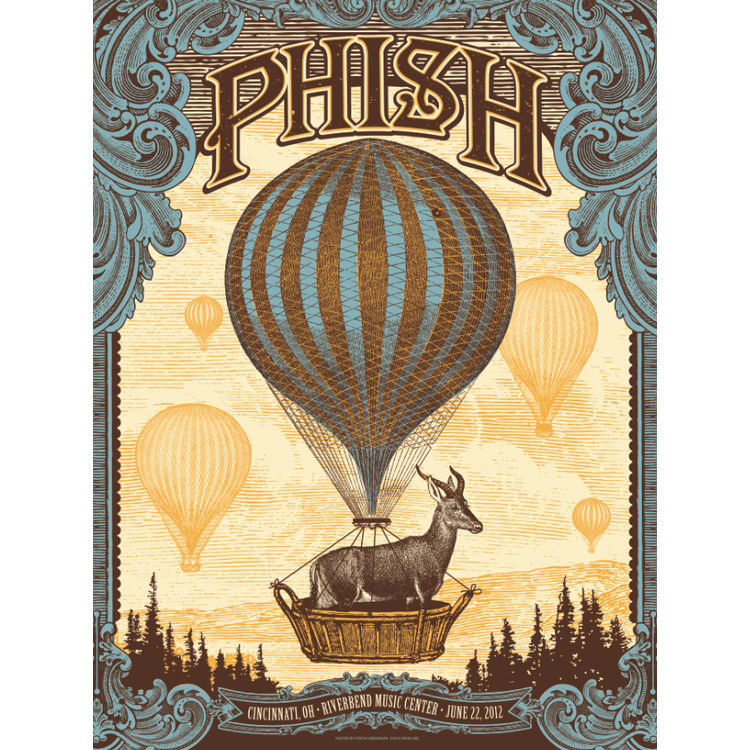 Phish - Cincinnati OH 2012 by Status Serigraph (Justin Helton)
