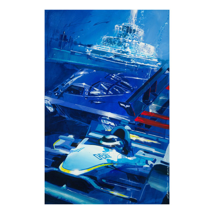 Official 2012 Detroit Grand Prix Art Print by Camilo Pardo