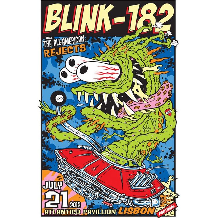 Blink-182 - Lisbon, Portugal 2012 by Frank Kozik