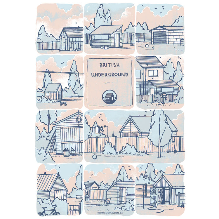British Underground - Sheds by Luke Drozd