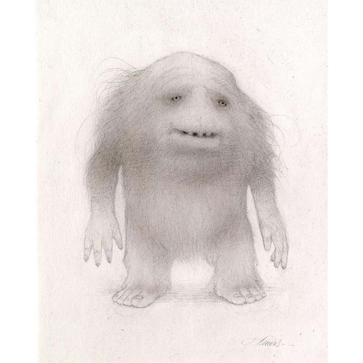 The Bog Yeti (preparatory drawing)