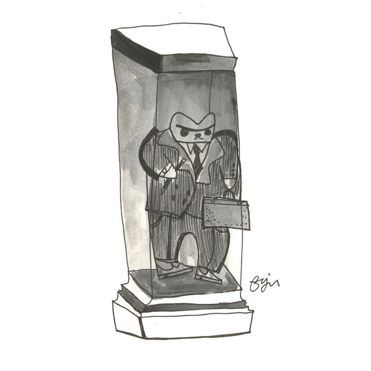 All Business Bear by Fish McGill