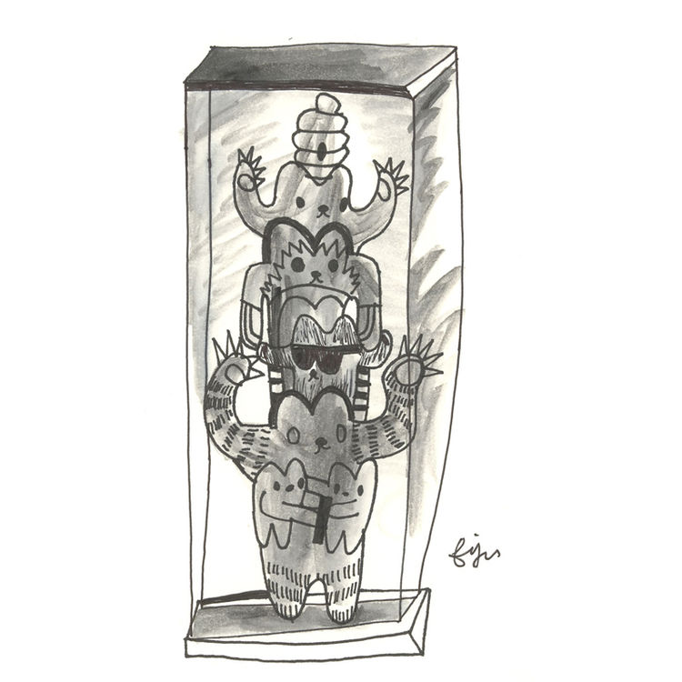 Totem Bear by Fish McGill