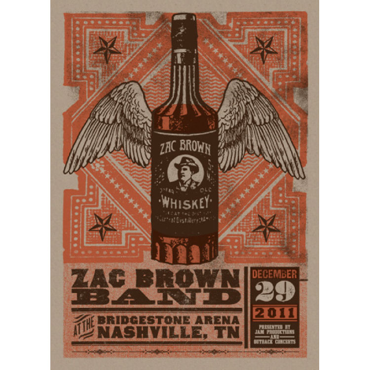 Zac Brown Band - Nashville, TN 2011 by Status Serigraph (Justin Helton)