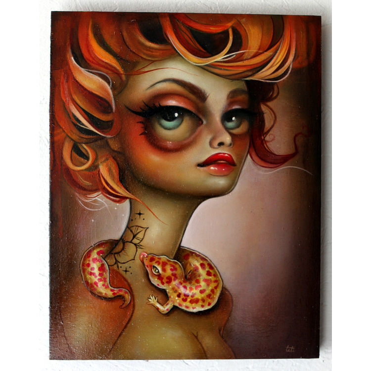 Leopard Original Painting by Tatiana Suarez