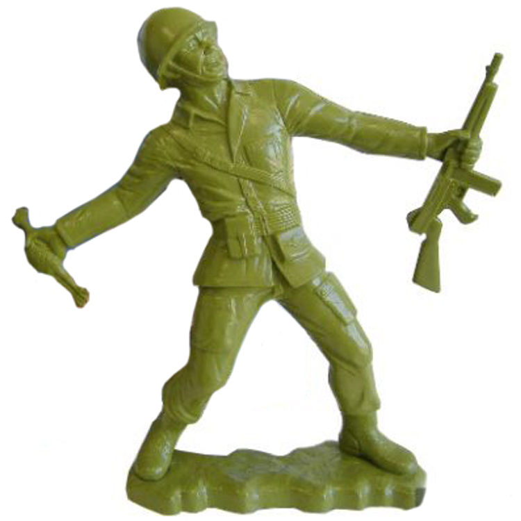 Big Army Man - Green by Frank Kozik