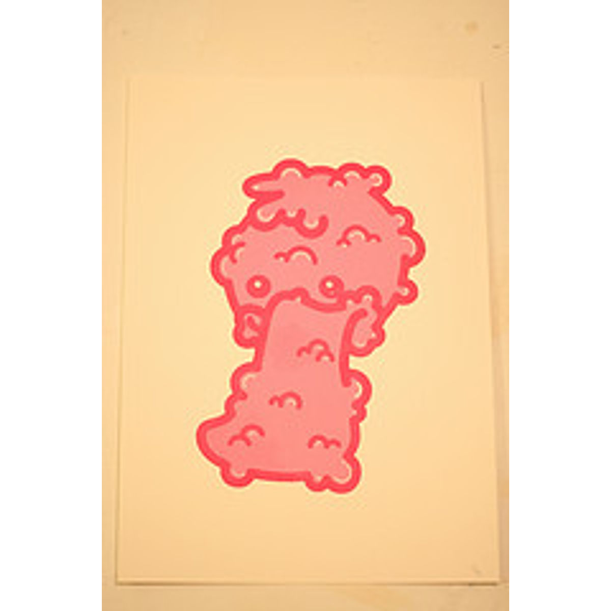 Bubblegum-Tag Screenprint