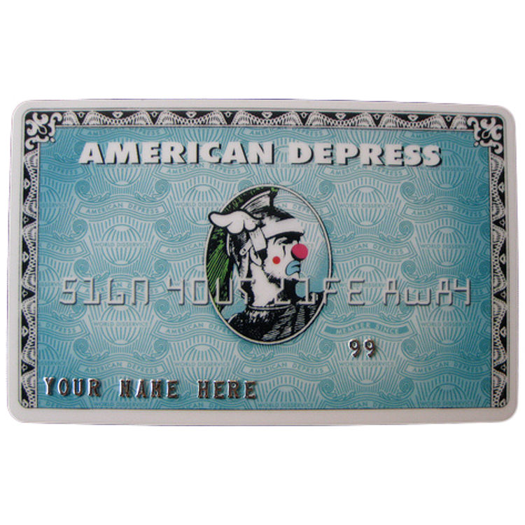 American Depress Card by D*Face (Dean Stockton)