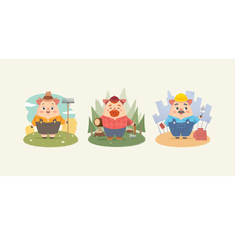 The Three Little Pigs by Jerrod Maruyama