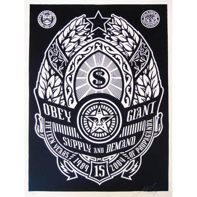 supply and demand by Obey Giant (Shepard Fairey)