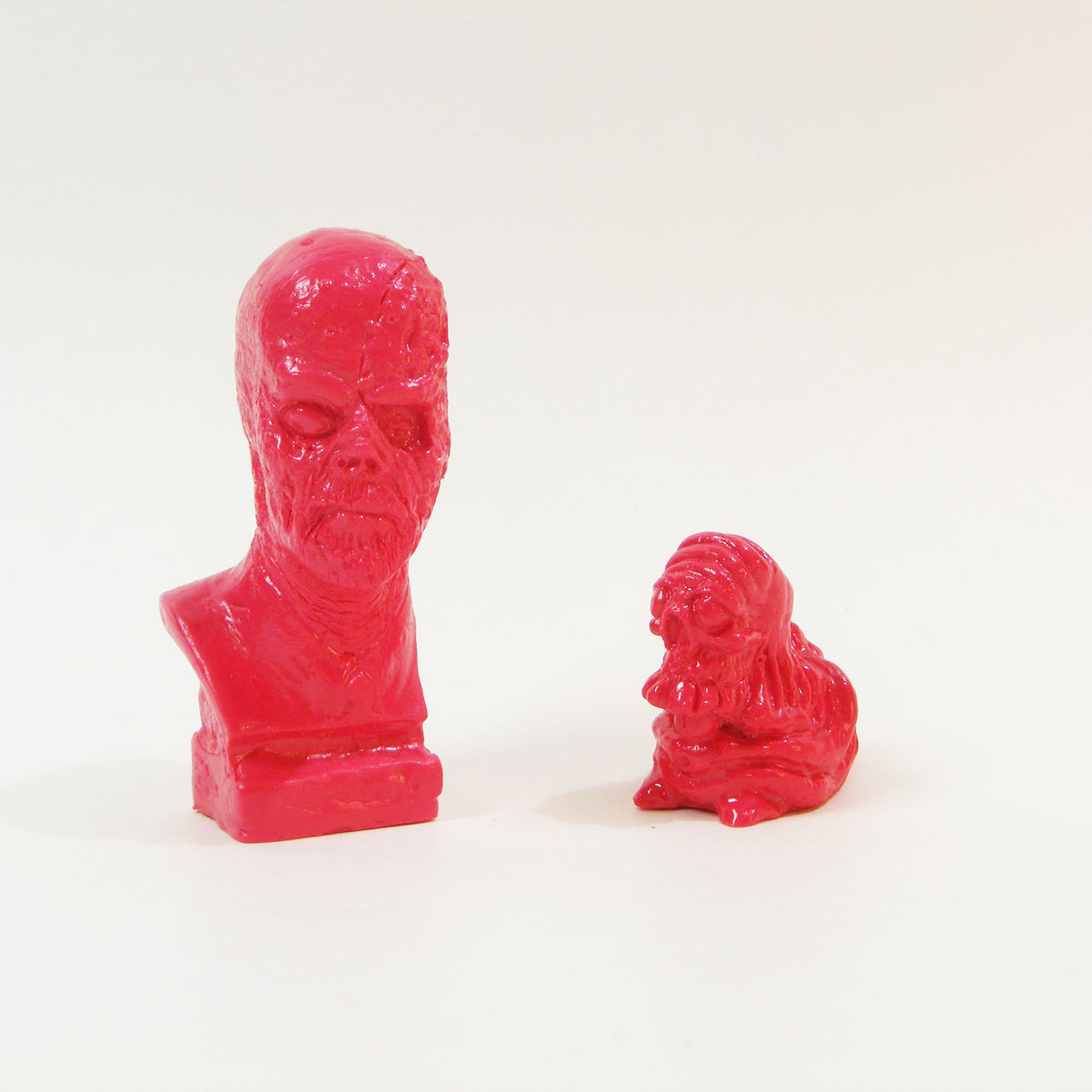 Galaxy Frankenstein Mini Bust (2 inch) with Micro Skelechub Worshipper - Red