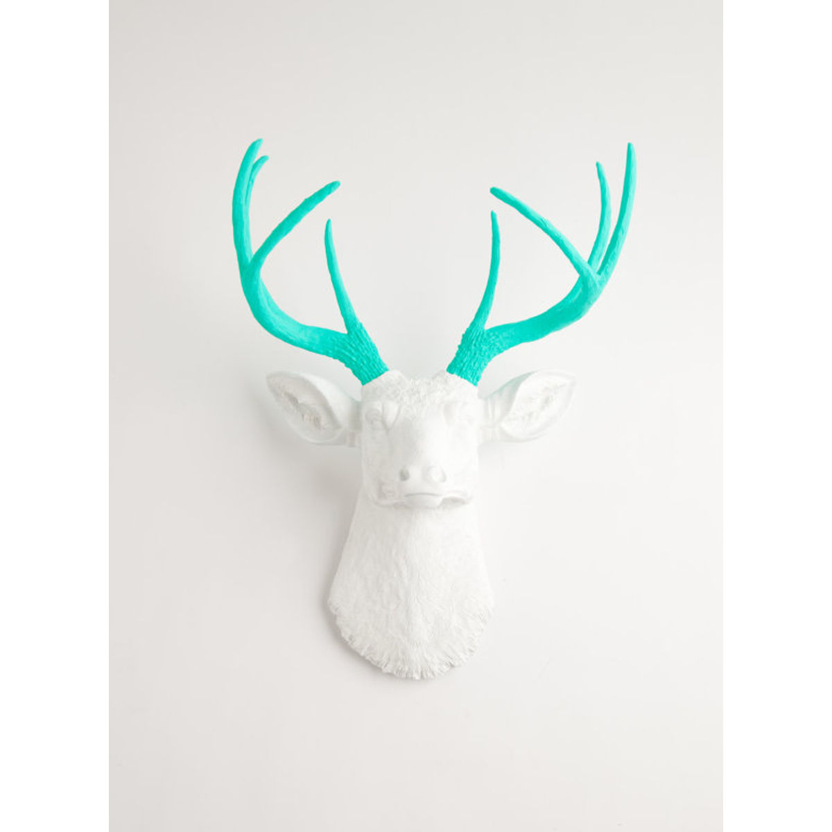 The Oleg - White W/ Turquoise Antlers