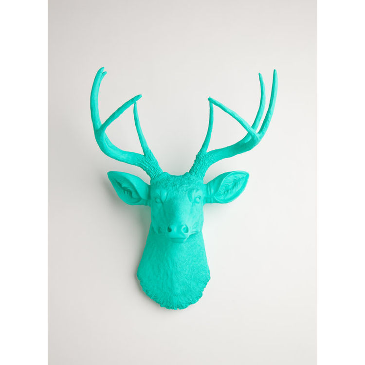 The Penelope - Turquoise by White Faux Taxidermy