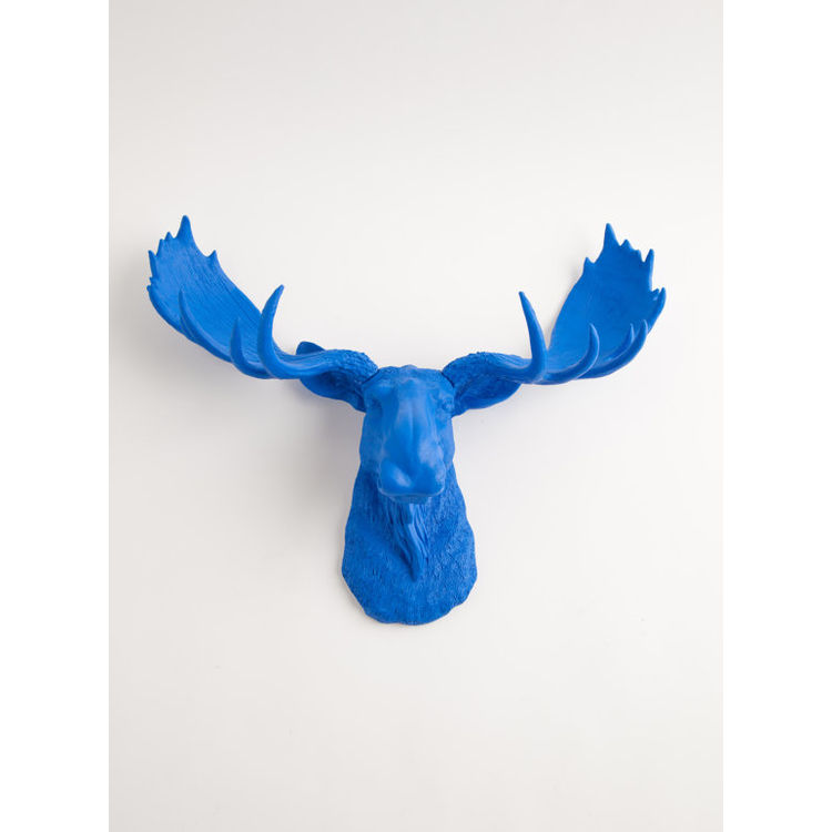 The Maxwell Ocean Blue by White Faux Taxidermy