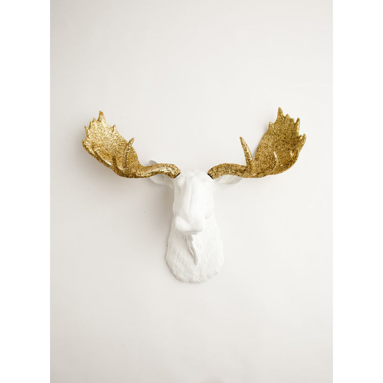The Alfredo gold glitter by White Faux Taxidermy