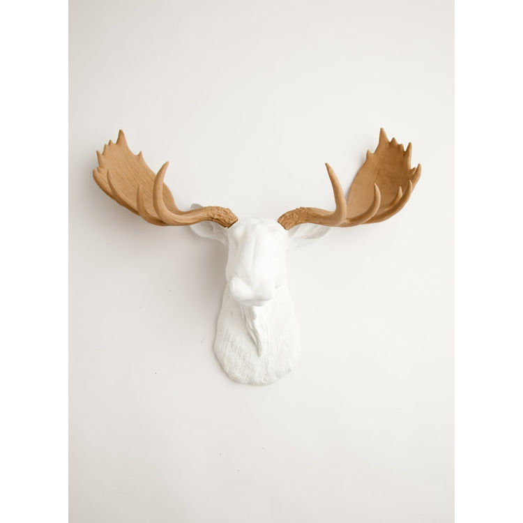 The Adolpho - White w/ Tan by White Faux Taxidermy