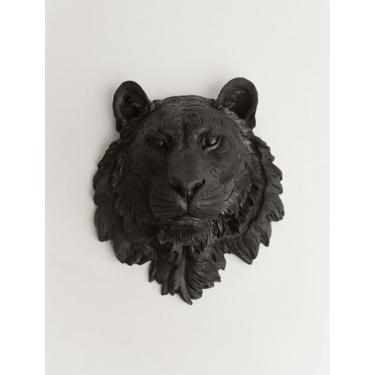 The Ludwig - Black Resin Tiger Head- Resin Black Faux Taxidermy- Chic & Trendy