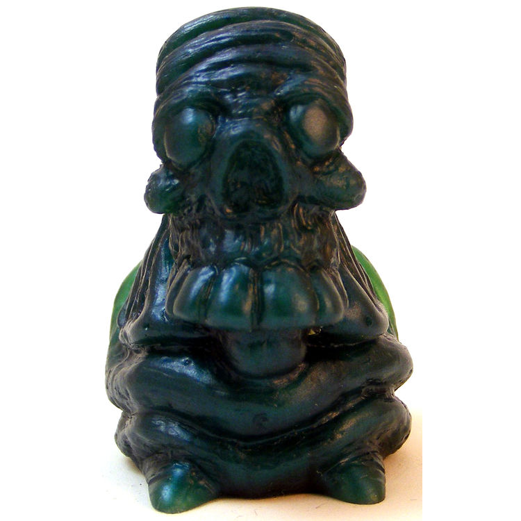 Skelechub Mini - Charcoal over Translucent Emerald by We Become Monsters (Chris Moore)